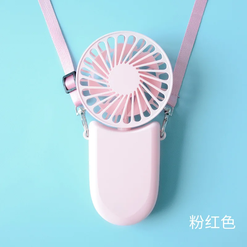 

Portable Hanging Neck Fan USB Rechargeable Mini Folding Fan Outdoor Handheld Air Conditioner Travel Cooler 3 Gears Adjustable
