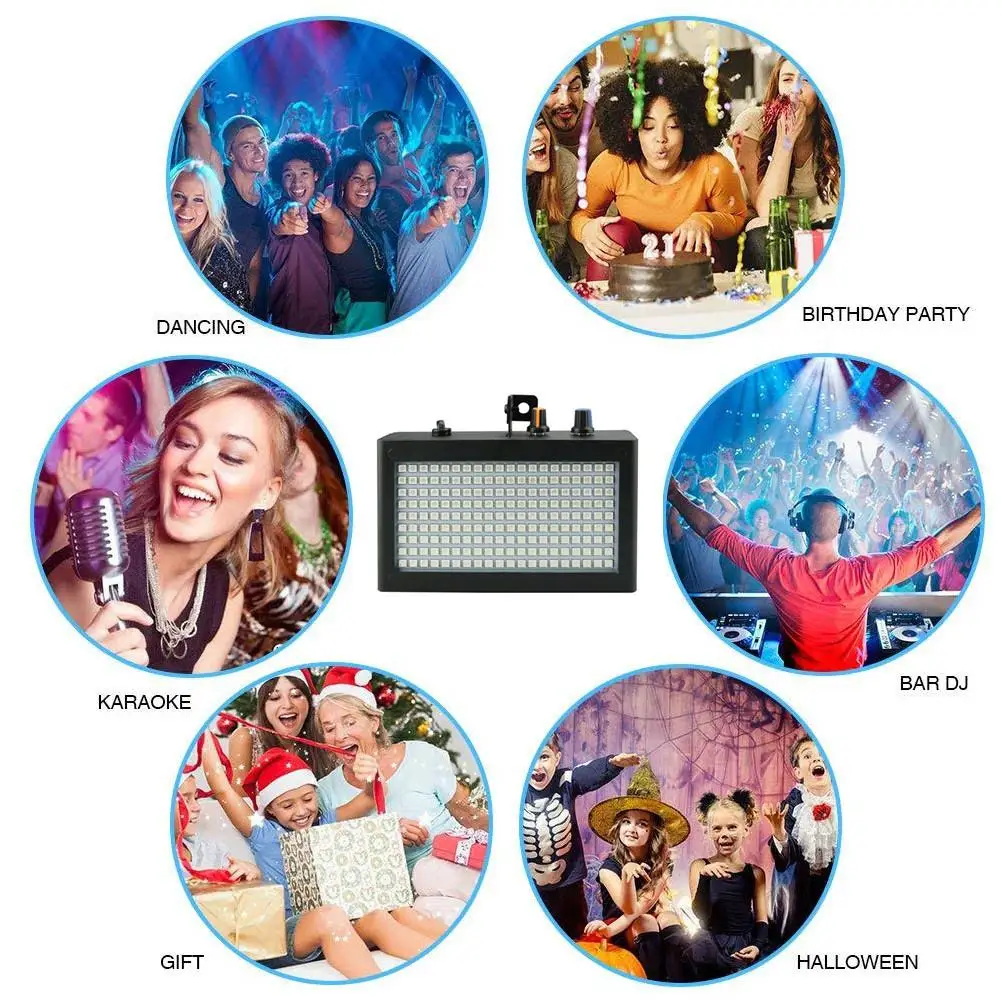 35 Вт 180LED стробоскоп светильник острый для бега со звуковым управлением