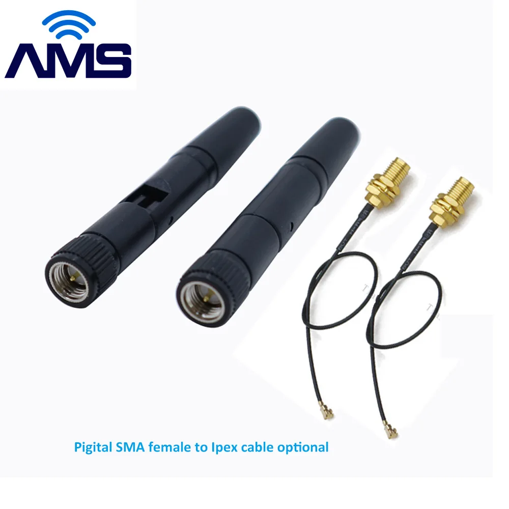 

Factory wholesale 2.4G Wifi antenna lte 4g omni antenna external router wireless antenna indoor rubber rod antenna with RP-SMA c