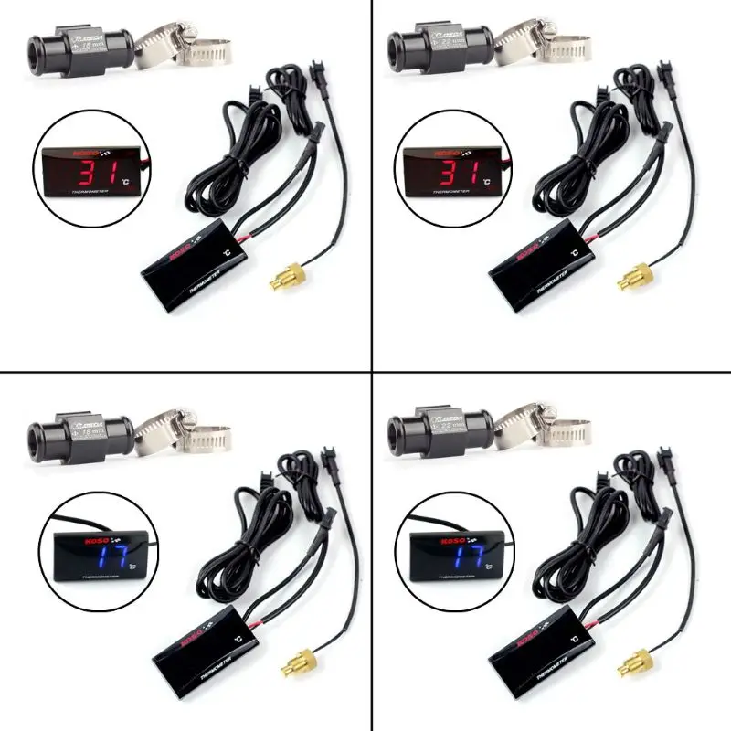 Универсальный цифровой термометр для мотоцикла измеритель температуры воды с