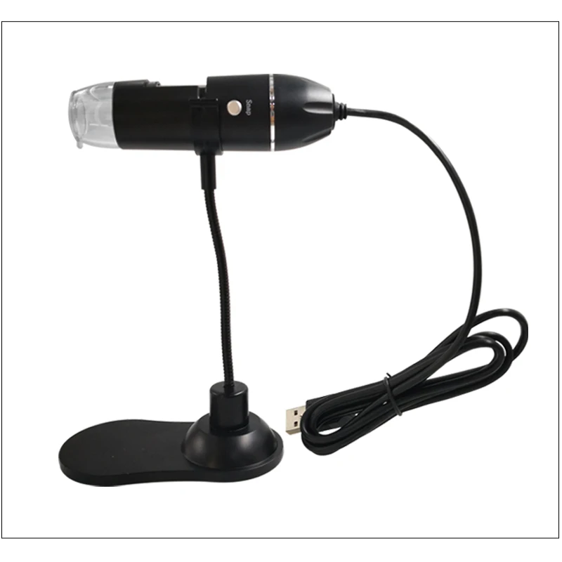 0-1000X USB микроскоп портативный цифровой микроскоп USB интерфейс Электронные Микроскопы с 8 светодиодами с кронштейном