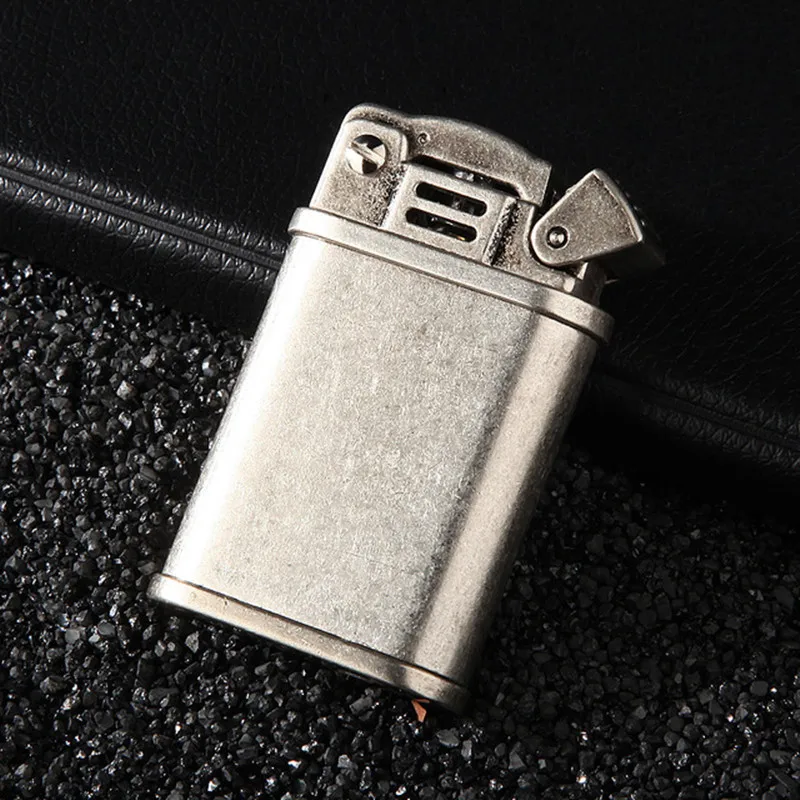 Медная кремневая Зажигалка в стиле ретро латунная металлическая Мужская