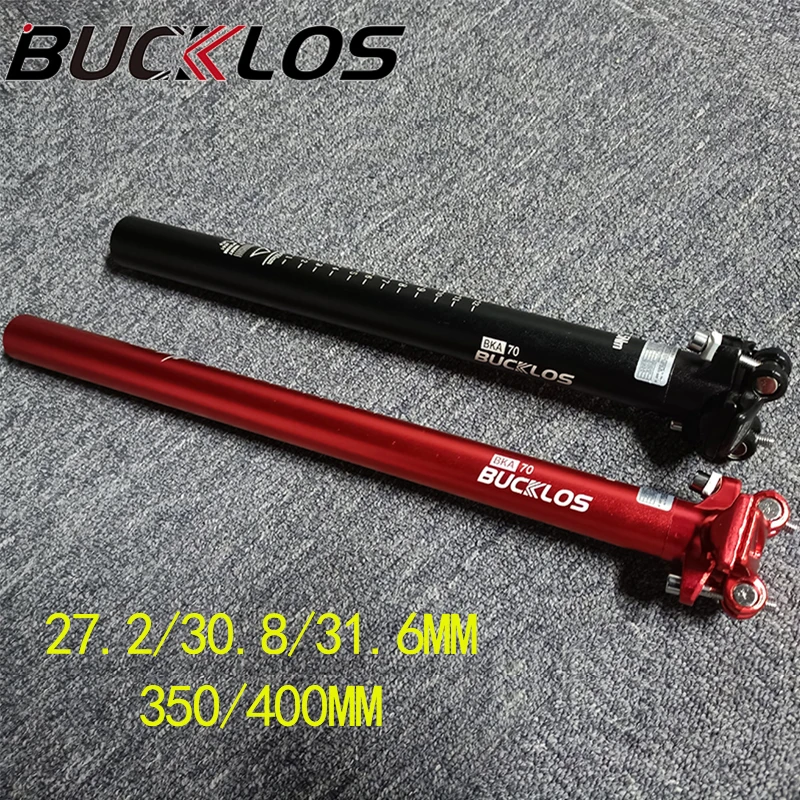 

BUCKLOS Mtb Road Bicycle Seatpost 27.2/31.8/31.6mm Aluminum Alloy Bike Seat Tube 350MM 400MM Saddle Post Bicycle Seat Part