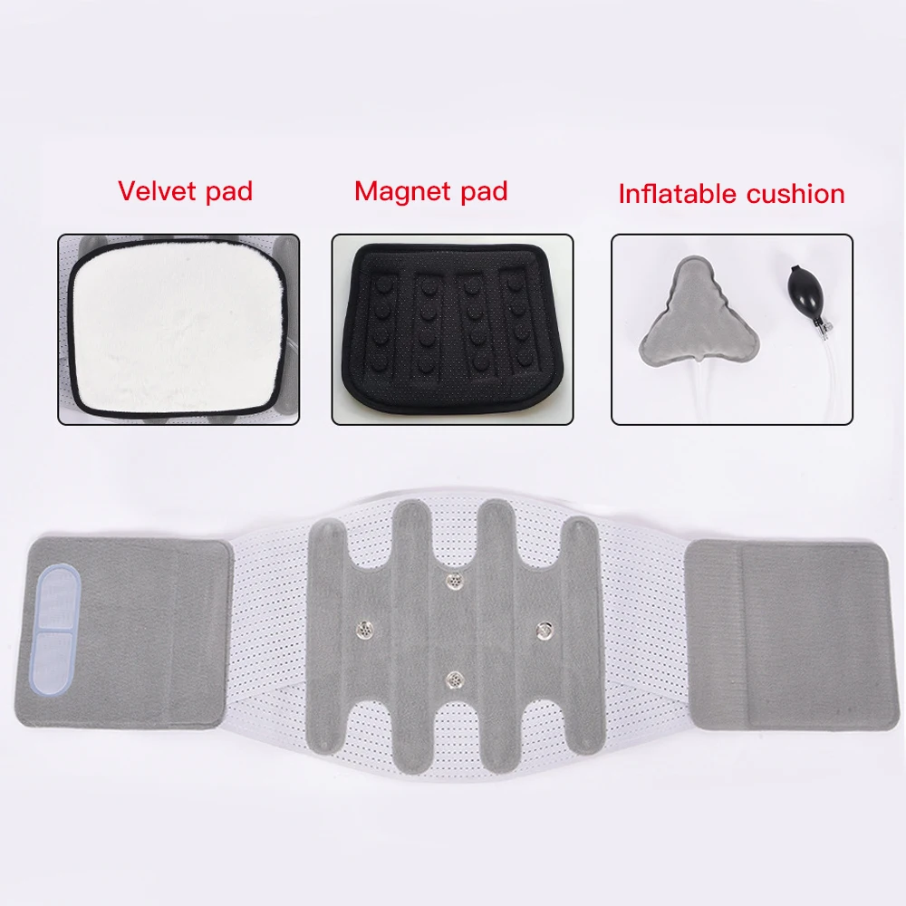 

Heat Compression Protection Belt Trainer Posture Vector Lumbar Support Correction Airbag Cushion Detachable Magnet Physiotherapy