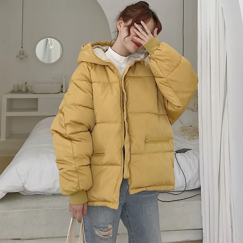 Lusumily женское короткое пальто милые хлопковые стеганые куртки повседневная