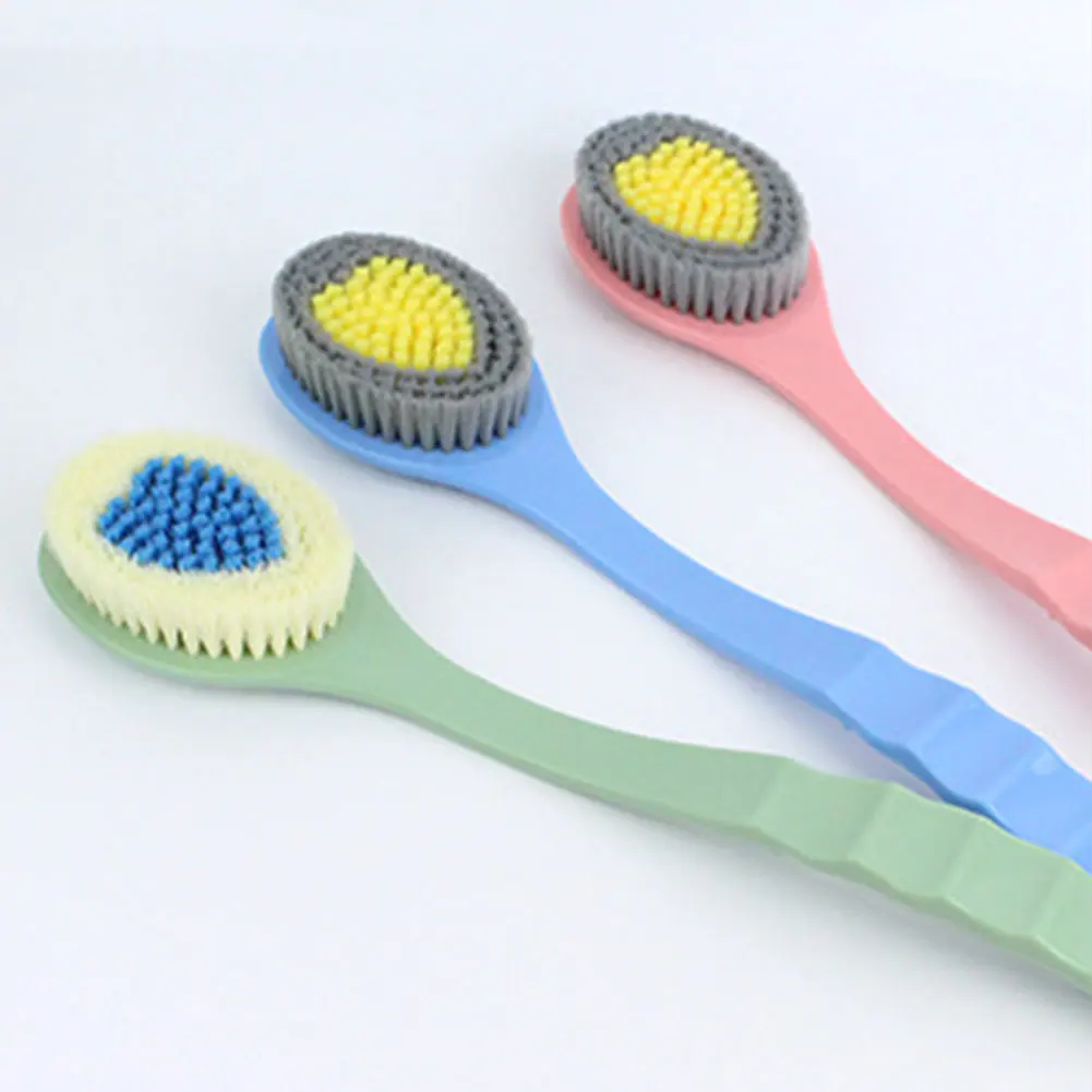 

Body Massage Hanging Anti Skid Soft Skin Cleaning Practical Durable Shower Tool Bath Brush Back Scrubber With Long Handle
