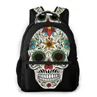 Мексика, Рюкзак День мертвых черепов для девочек и мальчиков, дорожные рюкзаки для подростков, школьные сумки