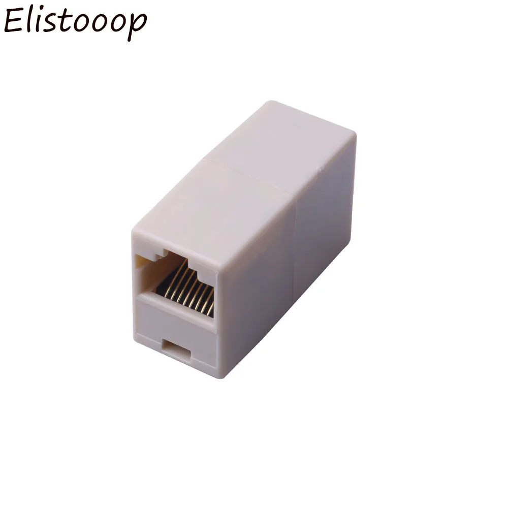 10 шт. соединитель RJ45 Ethernet двойная прямая головка Lan кабель Столярный CAT 5 5E 6 6a 7