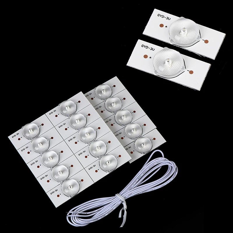 

20Pcs 3V SMD Lamp Beads with Optical Lens Fliter for 32-65 inch LED TV Repair
