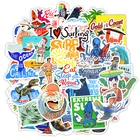 50 шт. летние наклейки на стену для серфинга, декор для гостиной, дорожные пляжные наклейки на стену для серфинга, украшение для детской спальни