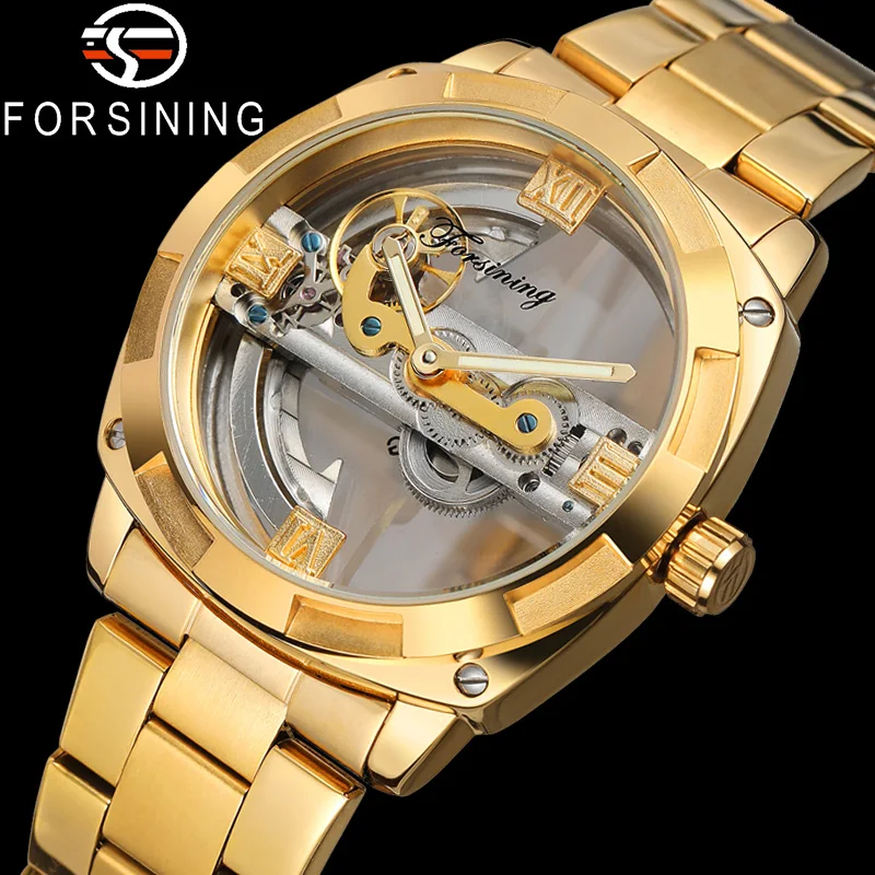FORSINING новые автоматические механические мужские наручные часы военные лучший