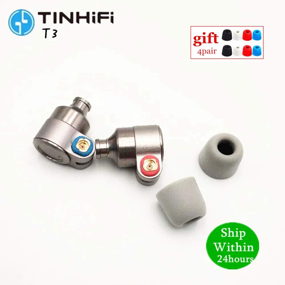 TinHIFI T3 Наушники вкладыши 1BA + 1DD Knowles Drive HIFI наушники металлические с позолоченным