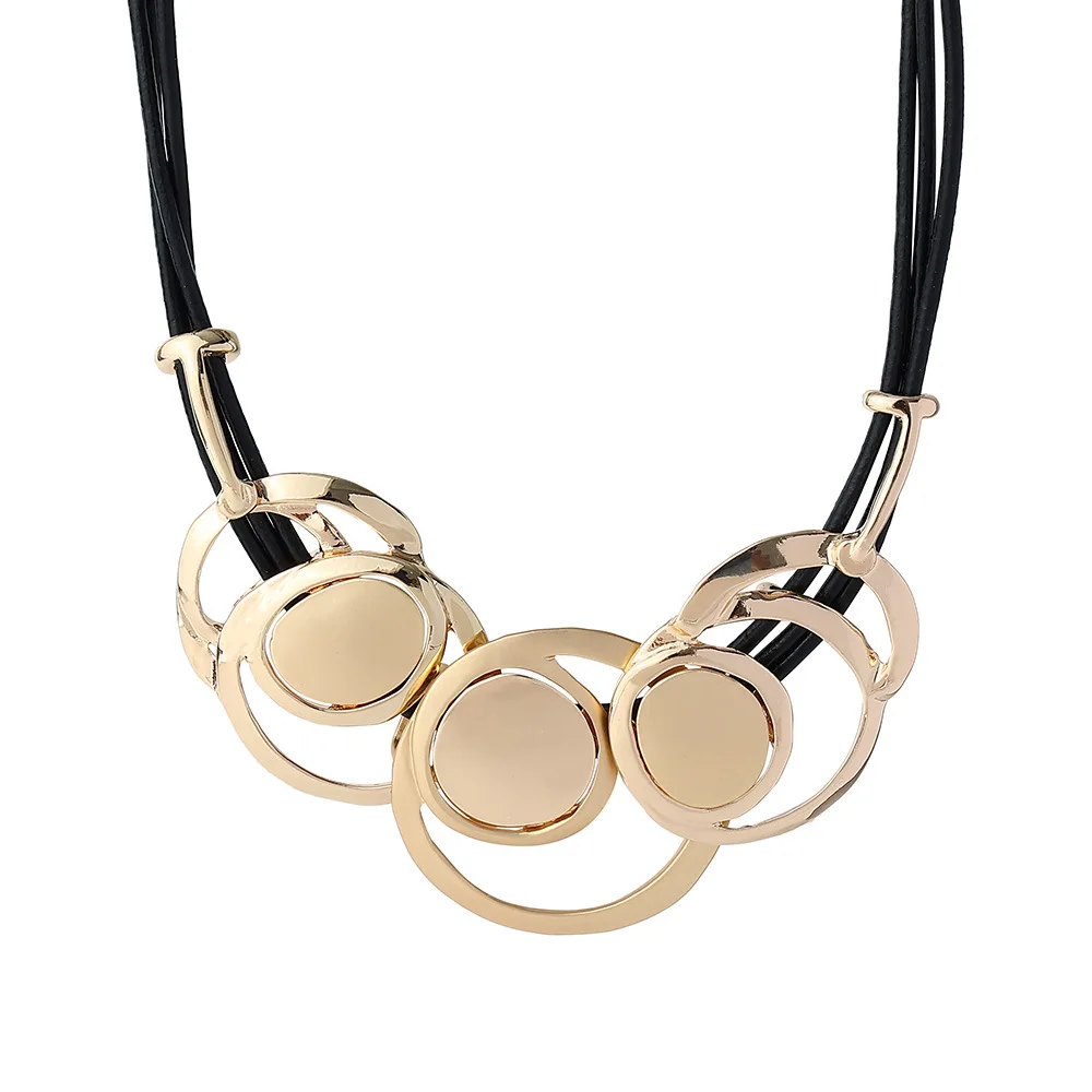 

2021 Fashion Neck Chokers Necklace Vintage Geometry Suspension Pendant Trend Costume Jewelry for Women Unusual Accessories Thing