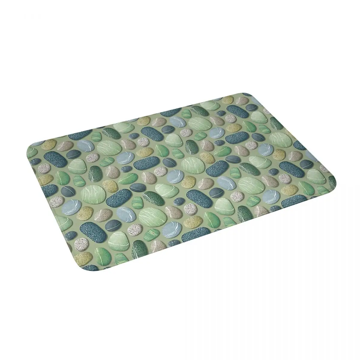 Морской фланелевый коврик Нескользящий Впитывающий Коврик для дома ванной