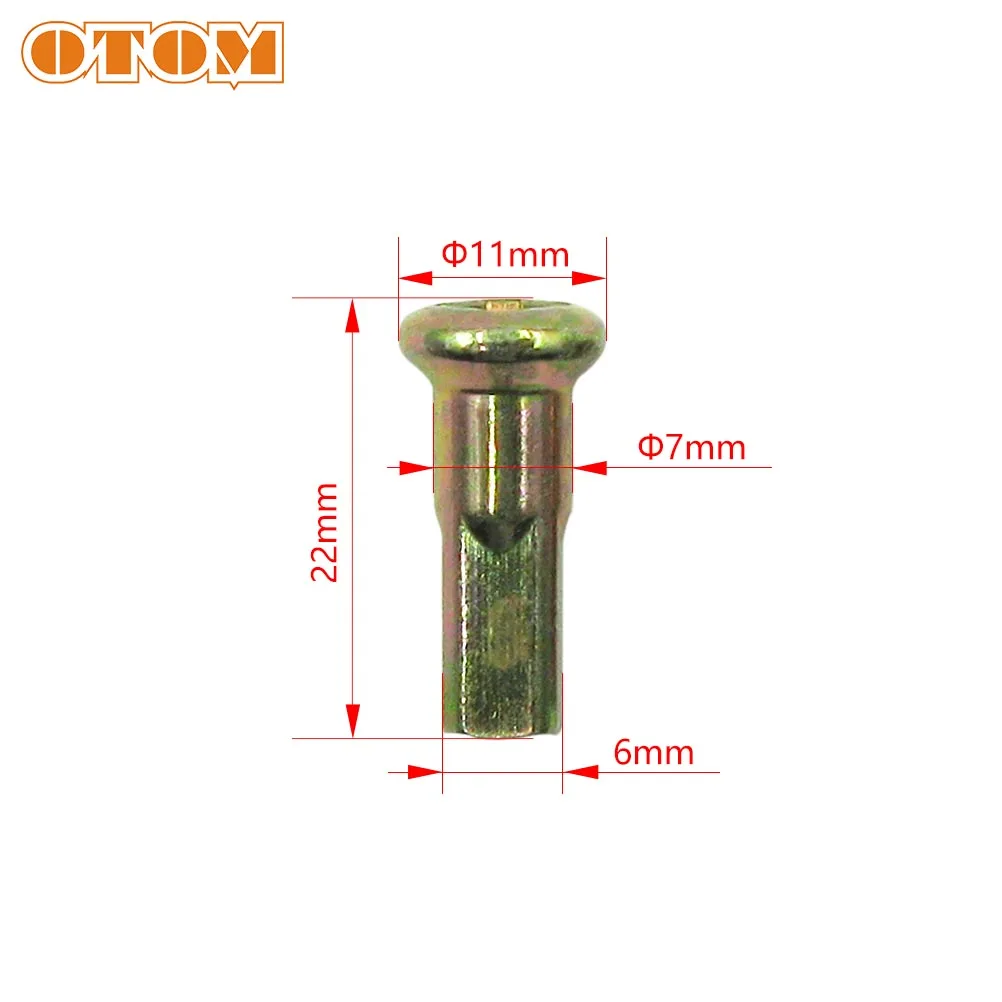 Комплект спиц заднего колеса OTOM Motocross 21 18/19 стальной колпачок для сосков