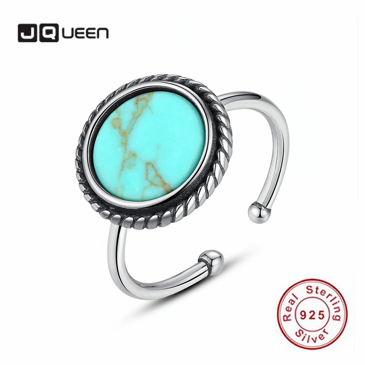 Женское кольцо из тайского серебра 925 пробы с изменяемым размером