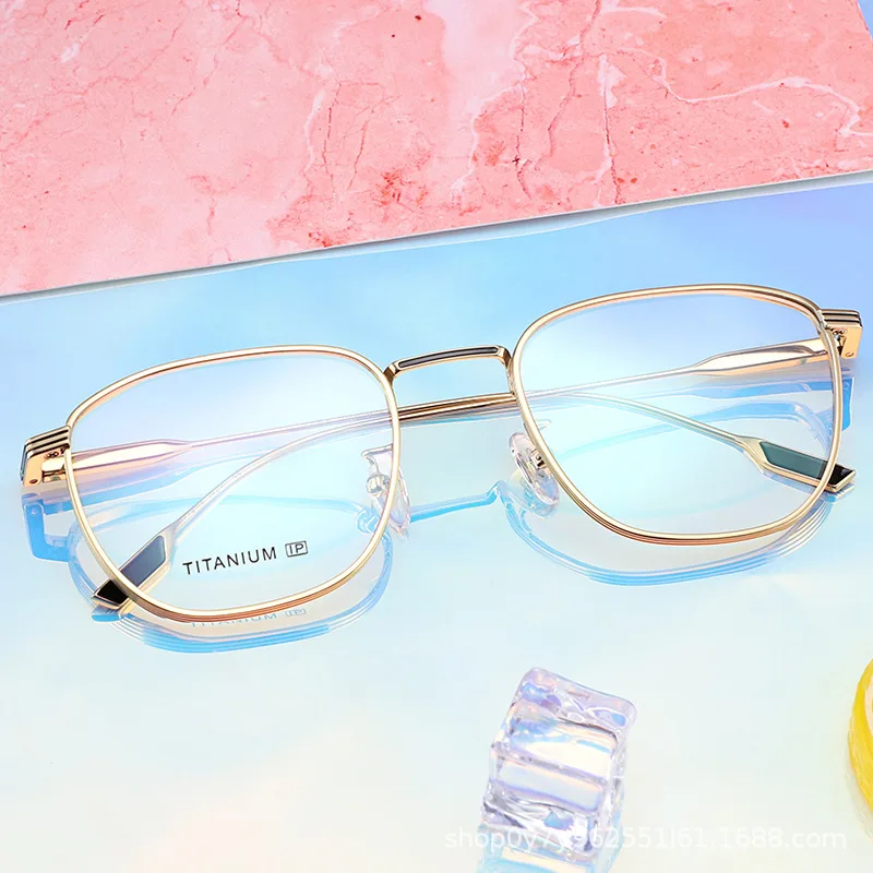 Оправа для очков титановая мужчин и женщин винтажная квадратная оправа