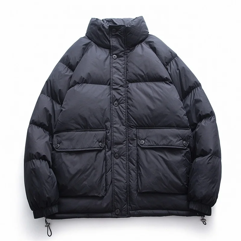 

Winter 2021 Brand Mens Clothing Coats Male Fashion Long Slim Fit Pocket Oversize Casual Hooded Outerwear Parka Jacket M-4XL
