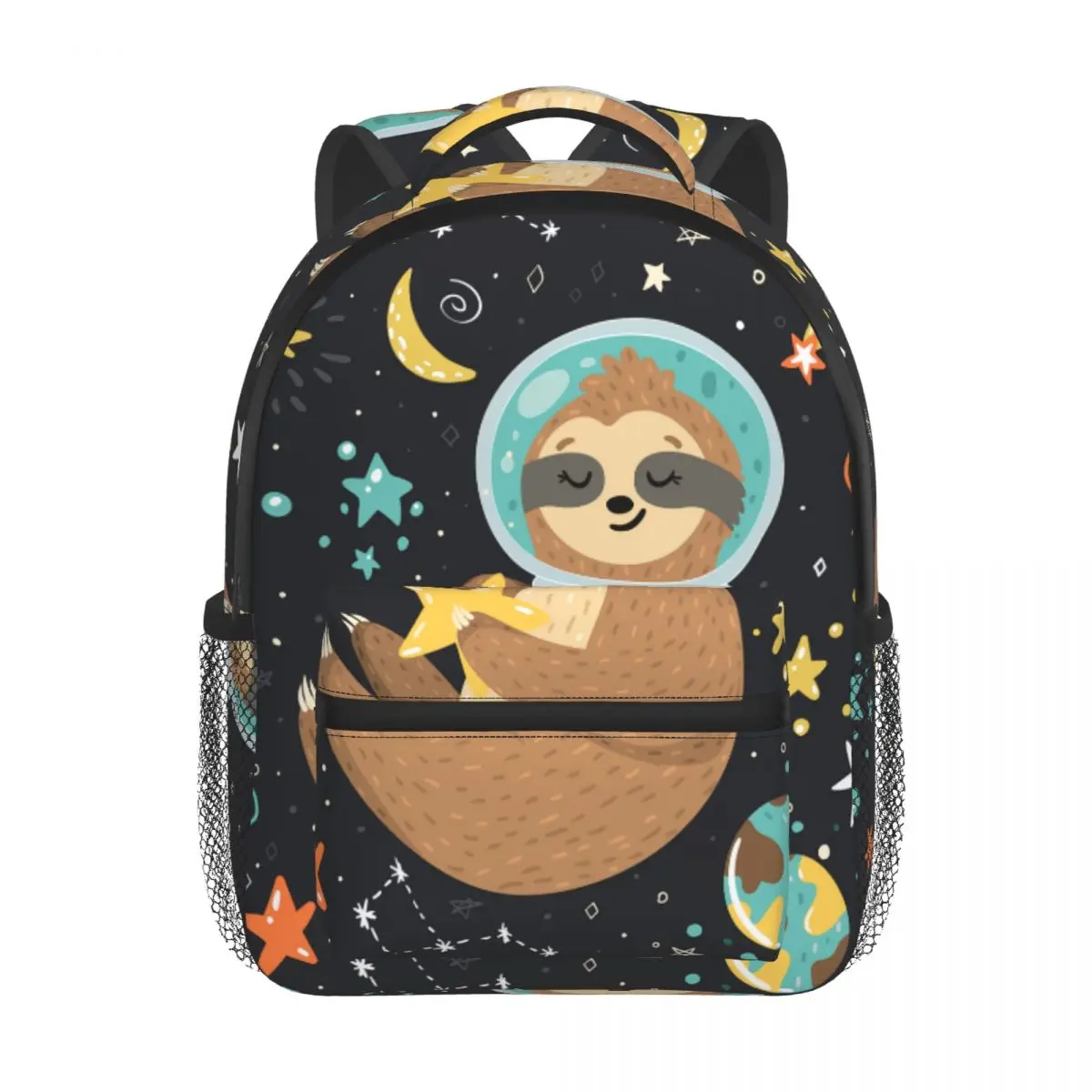 2022 Children Backpack Toddler Kids School Bag Smiling Cute Baby Sloth Astronaut Holding Star Kindergarten Bag for Girl Boys