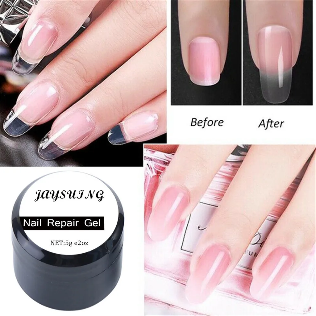 2019 прозрачное ногтевое новый ноготь с эффектом трещин ремонт гелевая защита для