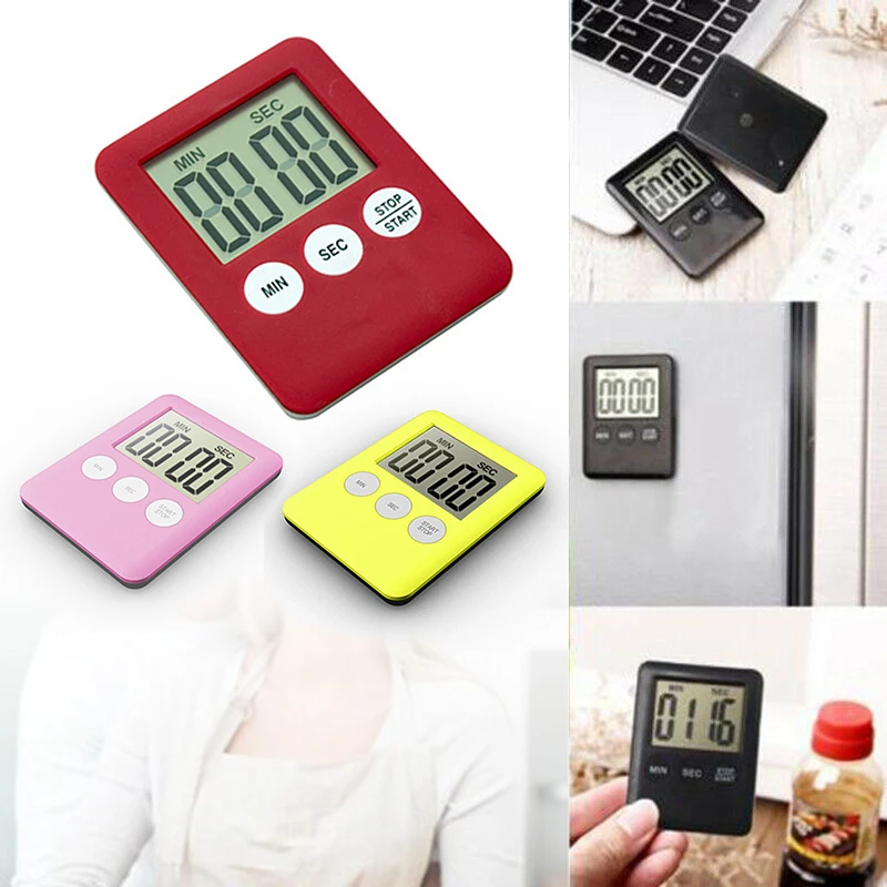 

Digital Bathroom Shower Wall Clock Timer With Alarm waterproof LED large screen display Kitchen timer Loud Alarm
