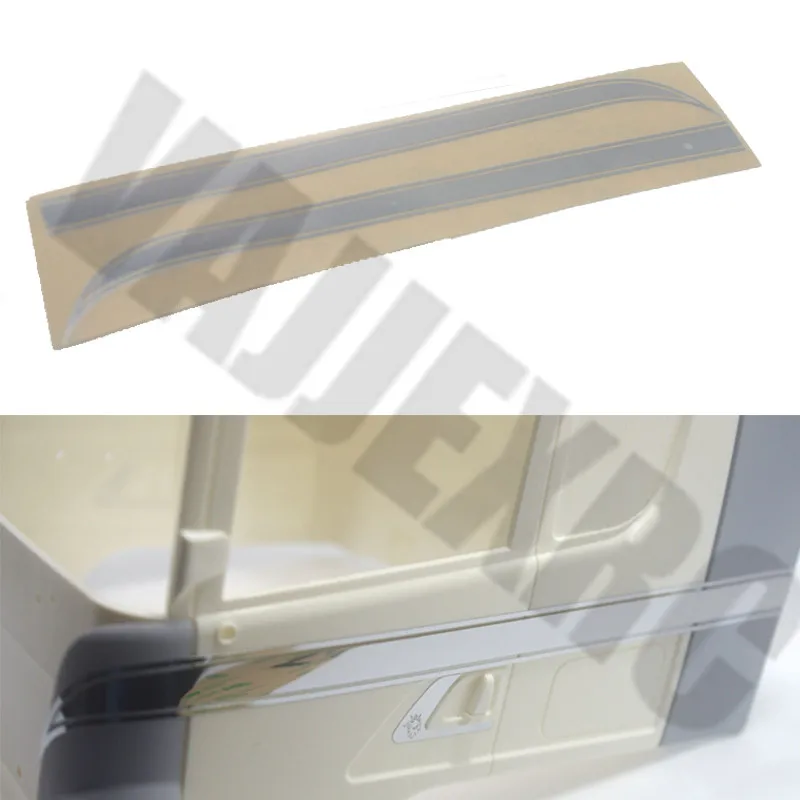 Metal Body Waist Line Chrome Decorative Sticker for 1/14 Remote Control Tamiya Tractor Scania R470 R620 R730 | Игрушки и хобби