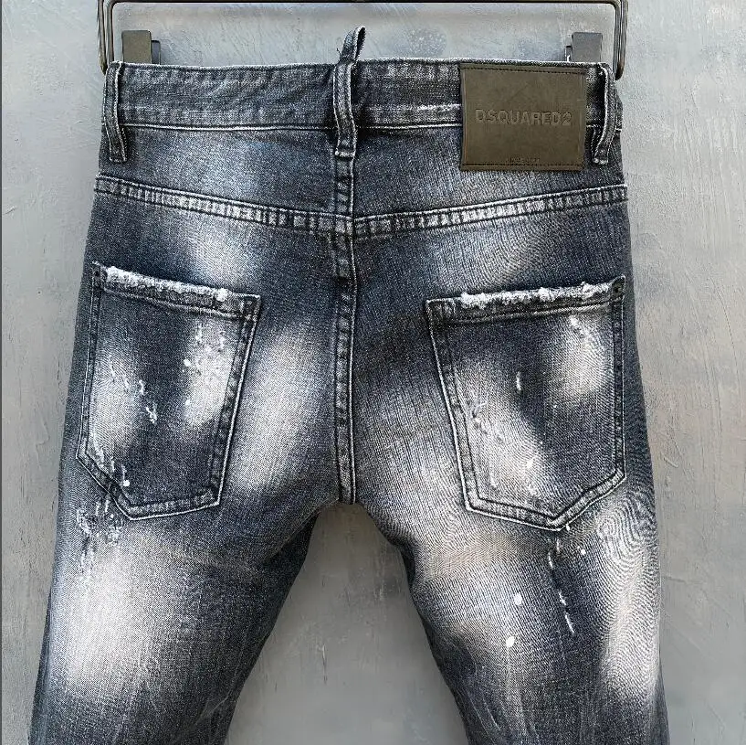 classic,Authentic DSQUARED2,Retro,Italian brand ,Women/Men Jeans,locomotive,Jogging jeans,DSQ055