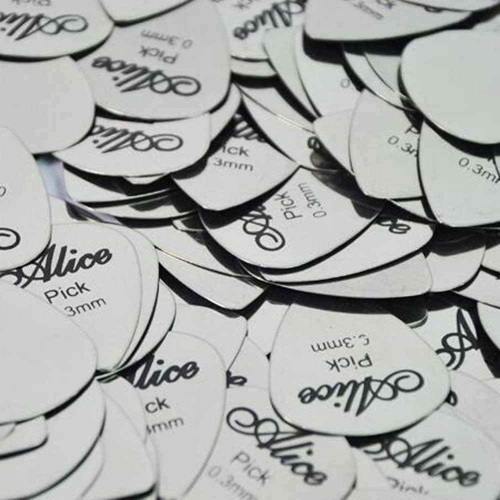 5 шт. медиаторы для гитары 0 3 мм Алиса из нержавеющей стали металлические | Спорт и