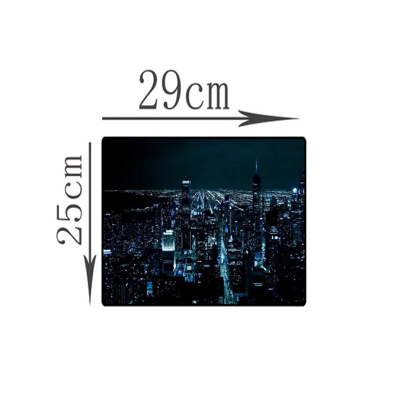 250X290X2MM Yuzuoan City красочный художественный Маяк пейзаж может настроить свою фотографию 11 видов выбора размера игровой коврик для мыши коврик - Цвет: 250X290X2MM