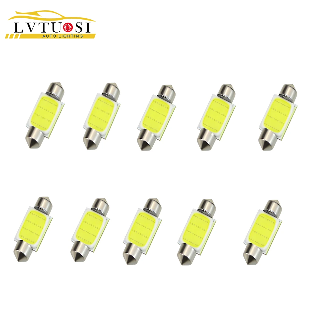 LVTUSI 10 штук в наборе гирлянда CANBUS 31 36 39 42 мм 5630 9 светодиодный 9smd интерьер чтение