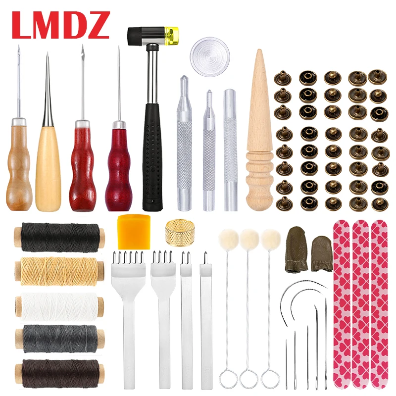 Инструменты для работы с кожей LMDZ иглы ручного шитья шило вощеная нить шнур