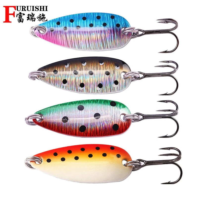 

Fishing Trout Spinning Spoon Lure ,7g/14g/25g VMC Hook Ultralight Metal Lures Pesca Artificial Hard Bait For Bass Pike