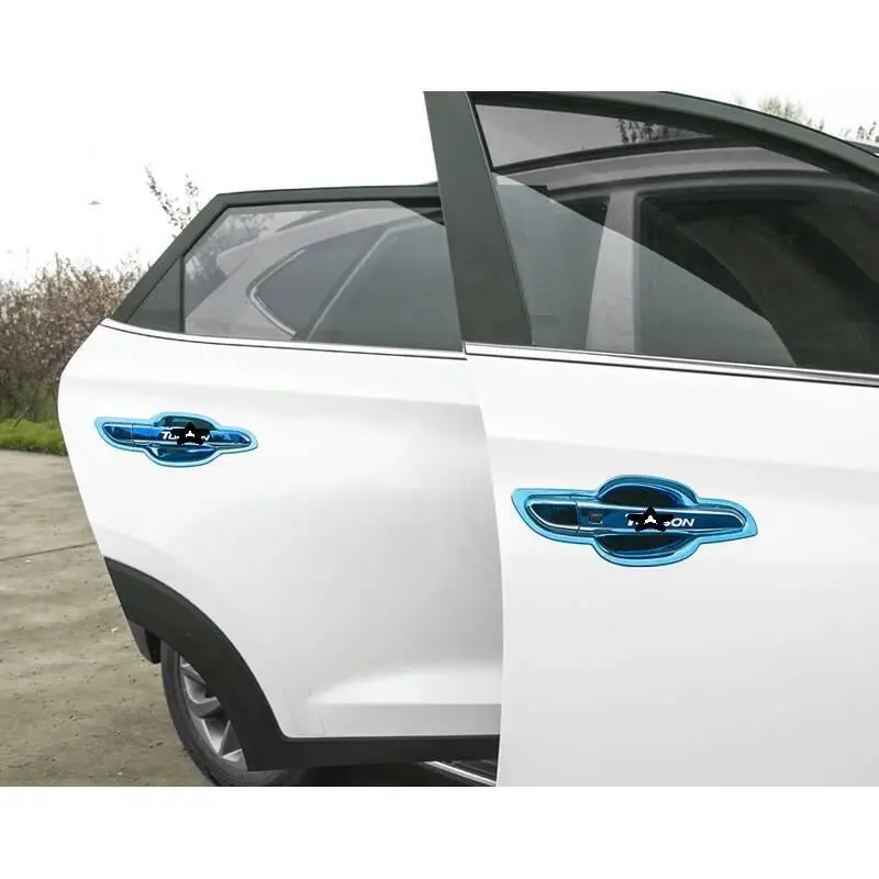 Авто ручка двери автомобиля модифицированный Хром Стайлинг стикер полоса