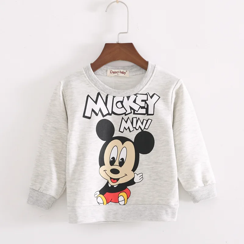 Г. Футболка для мальчиков детские футболки для маленьких девочек, Весенняя Детская футболка с длинными рукавами и рисунком Микки+ Осенняя рубашка с надписью, топы