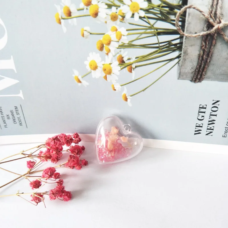 10 шт. подвески для сережек в форме сердца из акриловой смолы кабошон хрустальные