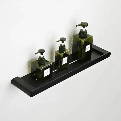 bathroom Shelf Набор аксессуаров, угловой кронштейн, бумажный кронштейн, кронштейн для туалетной щетки, один набор черных аксессуаров для ванной комнаты из нержавеющей стали - Color: bathroom Shelf