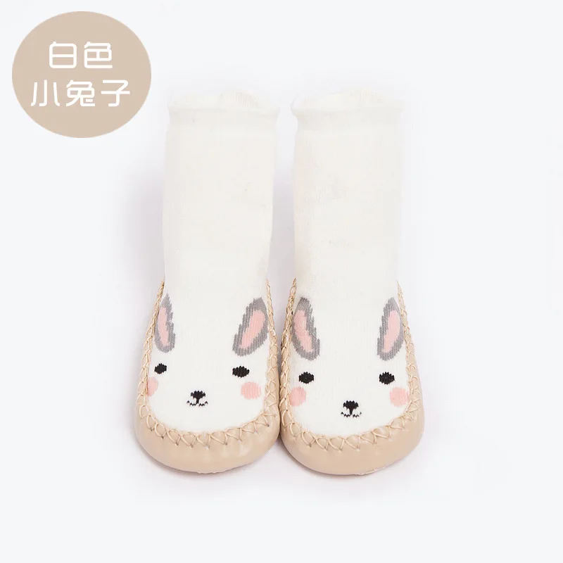 Носки-носки для младенцев зимние хлопковые с резиновой подошвой | Детская одежда
