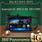 Автомагнитола 2DIN, 6 ГБ + 128 Гб, Android 10,0, голосовое управление, 4G Carplay DSP IPS, мультимедийный GPS для Kia K5 Optima 2011, 2012, 2013, 2014, 2015