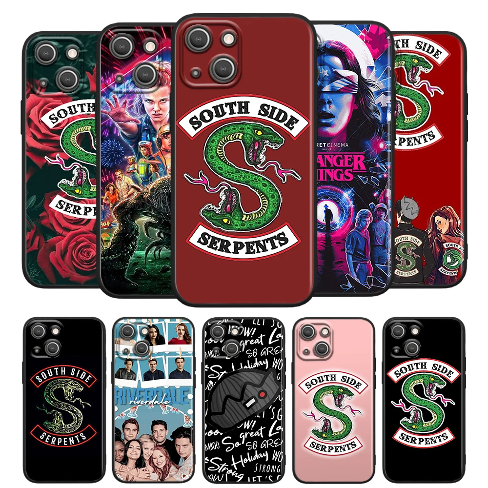 

TV Riverdale Southside for Apple iPhone 13 12 Pro Max Mini 11 Pro XS Max X XR 6 7 8 Plus 5S SE2020 Soft Black Phone Case