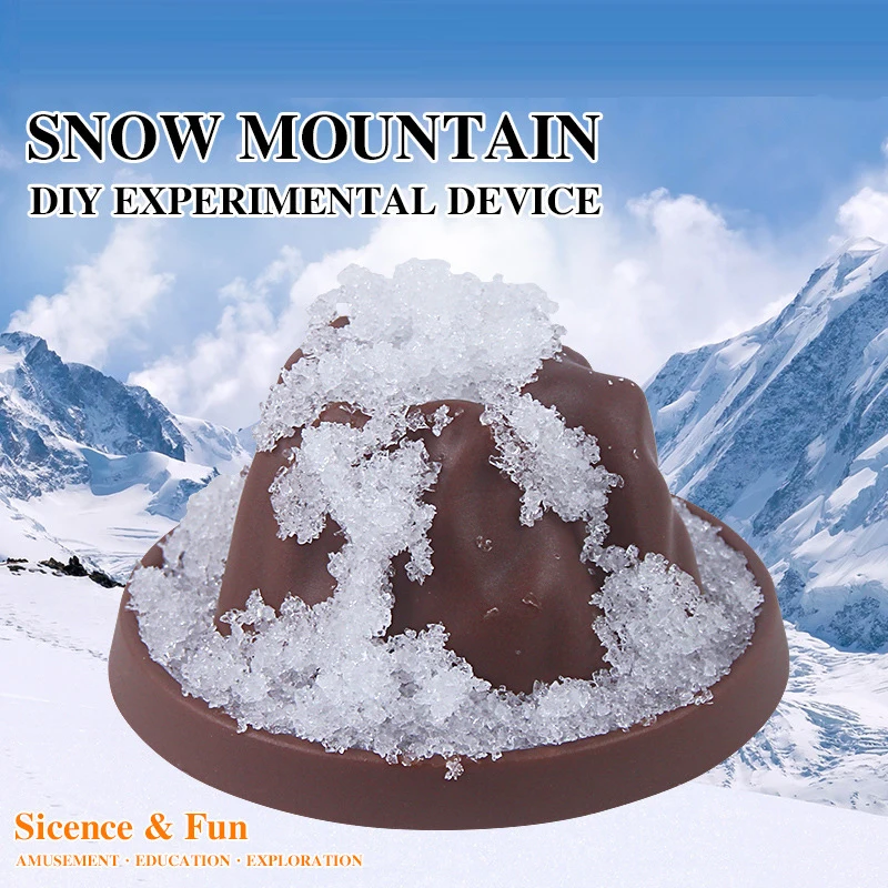 DIY Ручная работа Снежная гора вулкан извержение физический химический