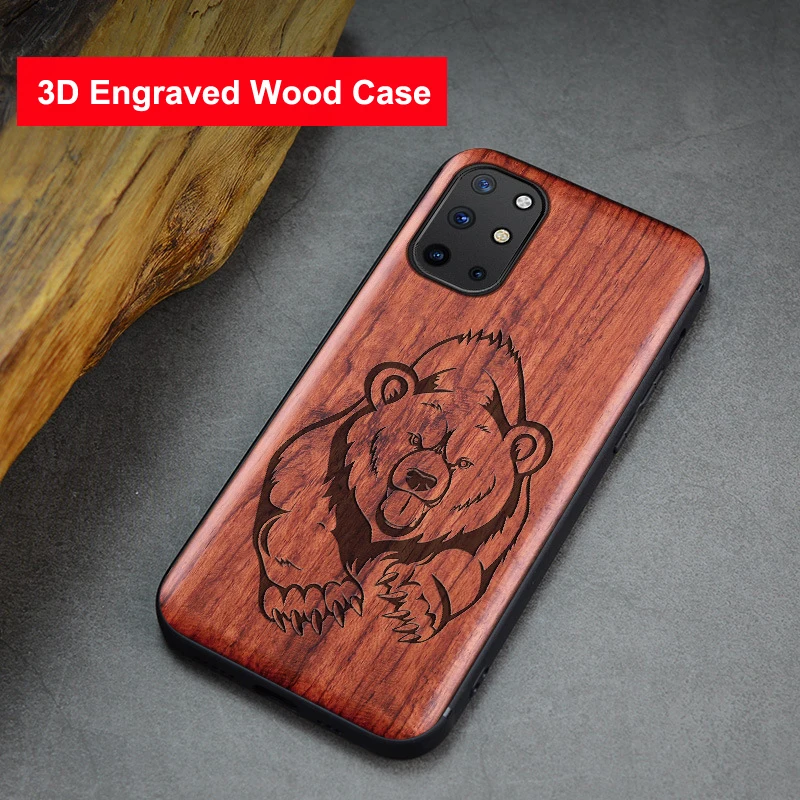 

Изготовленный на заказ DIY деревянный ящик для Oneplus X 9 Pro 9 5G 9R 8 Pro 8T 3D гравировкой ударопрочный Жесткий Мягкая накладка на заднюю панель из бамп...