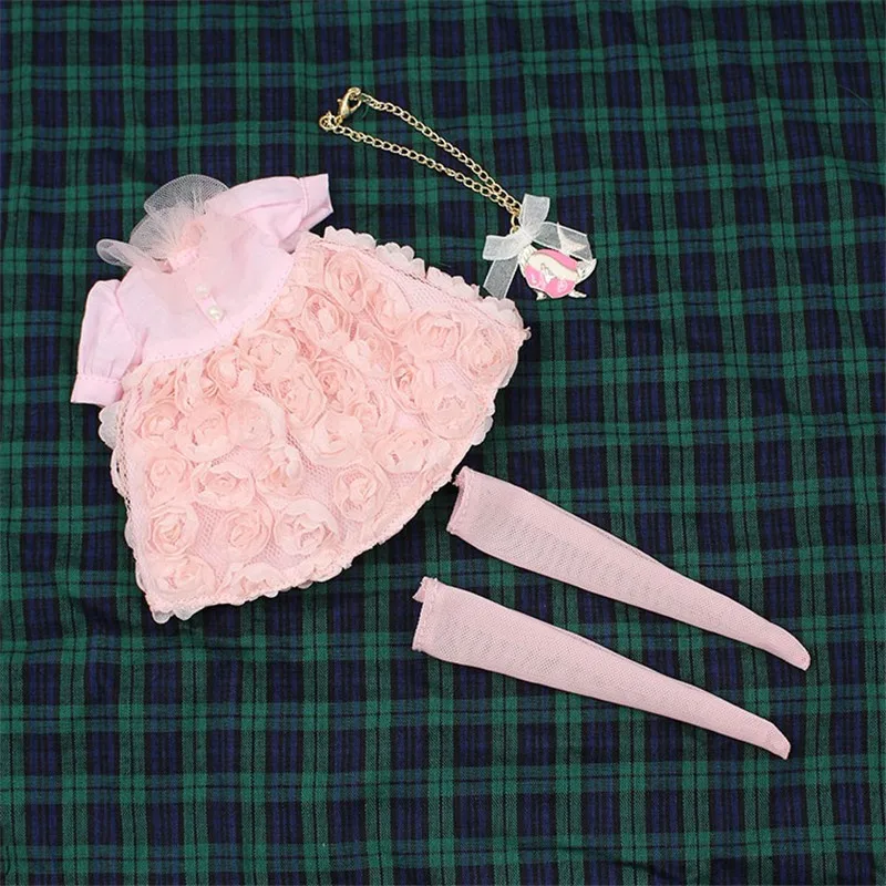 Наряды для Blyth платье принцессы куклы с носка и комплект подвесками 1/6 BJD ob24