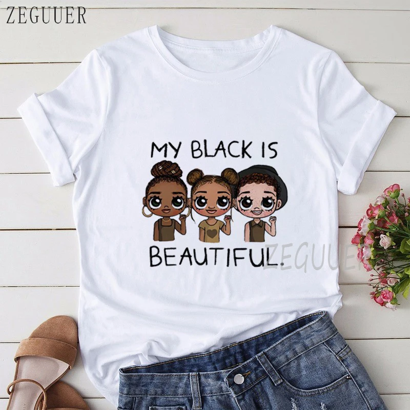 

Vogue FRIENDS Tshirt Femme Letter Print Graphic Tees Women Melanin Black Girl Friends TV Show T-shirt Christmas Cute 90s Tshirt