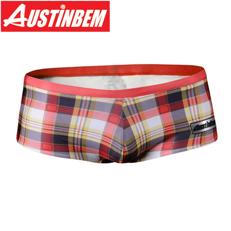 Купальные костюмы AUSTINBEM, купальные костюмы для мужчин, Maillot De Bain Homme, сексуальные, с низкой талией, сетчатые мужские плавки для пляжа, купальный костюм с шортами