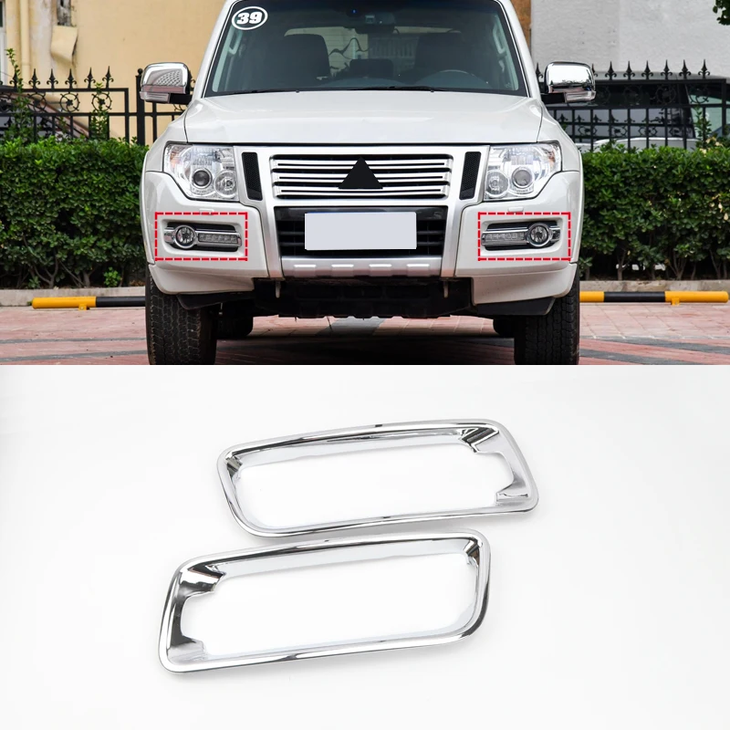

Накладка на переднюю противотумансветильник фару для Mitsubishi Pajero Shogun V80, 2015, 2016, 2017, 2018, 2019
