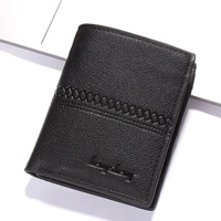 casual mens short wallets two fold pu leather money clip male fashion zipper coin purses solid color clutch multi card holder