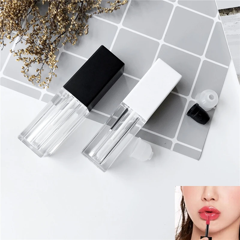 

DIY Empty Lipstick Bottle Lip Gloss Tube Lip Balm Tube Container With Cap Clear Jars Balm Lip Gloss Travel Makeup Tool