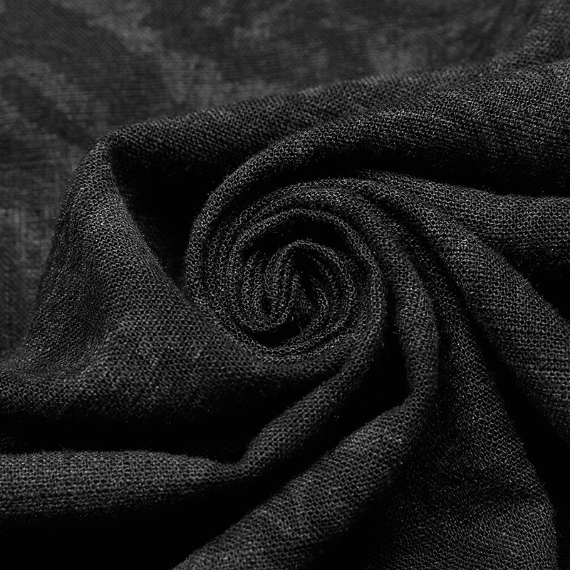 Рубашка мужская в стиле панк рейв модная блузка свободного покроя готическом с