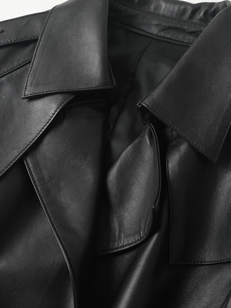 

Women 100% Leather Real Genuine Clothes 2020 Spring Sheepskin Korean Elegant Female Jacket Women's Fur Coat Kqn29106