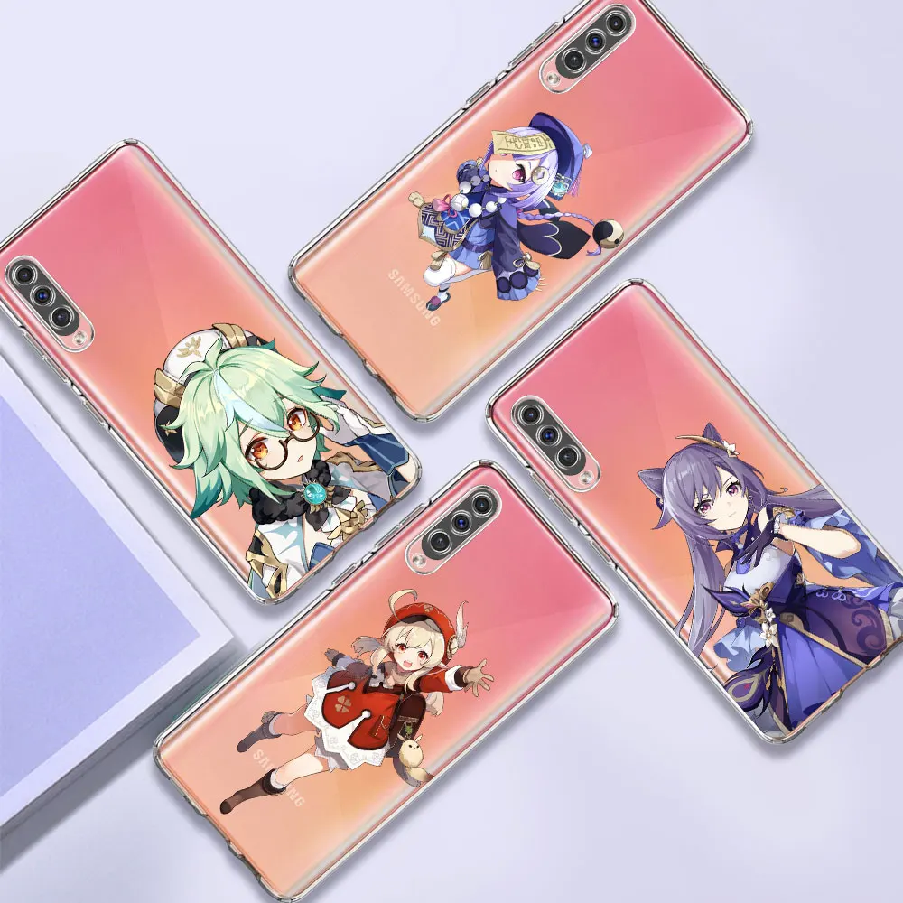

Genshin Impact Cute Case For Samsung Galaxy A51 A50 A71 A70 Transparent Phone Covers A21s A31 A10 A40 A52 M31 M51 Clear Shell